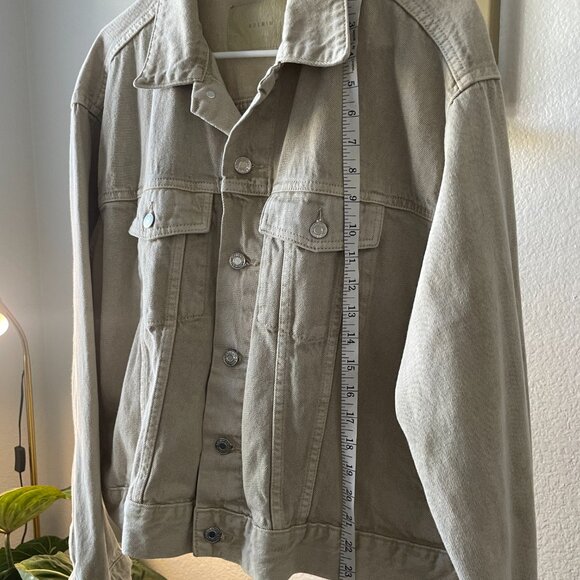 Womens Light Beige Denim Jacket – Size XL - Picture 3 of 7